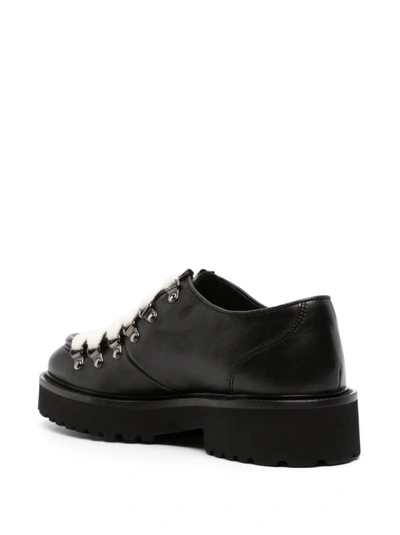 Shop Doucal's Leather Lace-up Shoes In Black