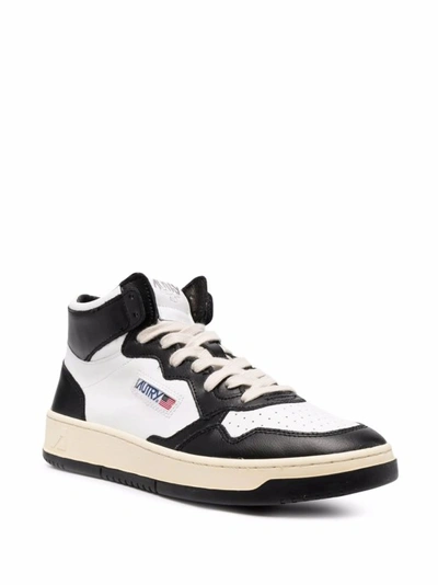 Shop Autry Medalist Colour-block High-top Sneakers In Neutrals