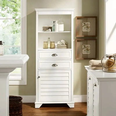 Crosley Furniture Lydia 60-inch Tall Bathroom Cabinet