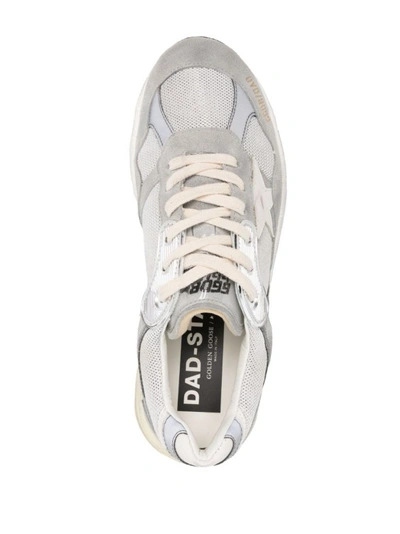 Shop Golden Goose Dad-star Mesh-panelled Low-top Sneakers In White