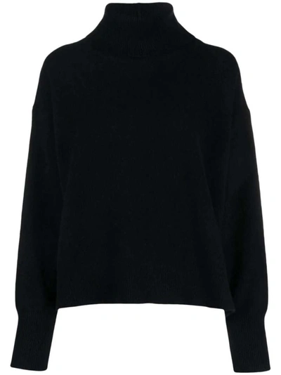 Shop Joseph Roll-neck Cashmere Jumper In Black