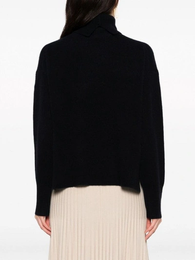 Shop Joseph Roll-neck Cashmere Jumper In Black