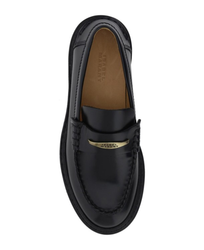 Shop Isabel Marant Frezza Chunky Leather Loafers In Black