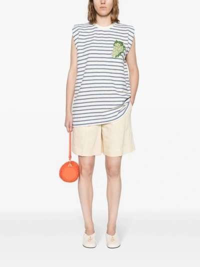 Shop Jw Anderson Grape Towelling Tank Top In White