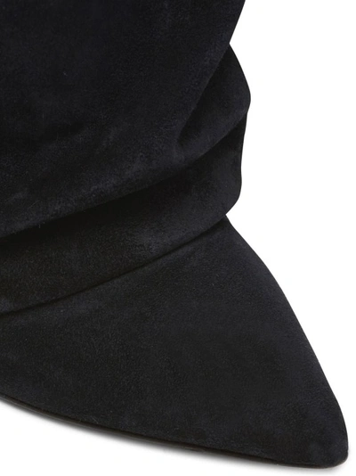 Balmain Ariel 120mm Pointed-toe Boots In Black
