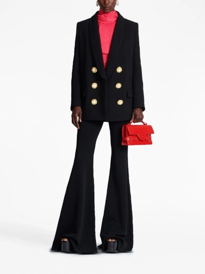 Balmain Button-fastening Double-breasted Jacket In Black