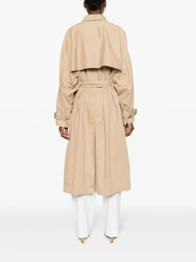 Shop Isabel Marant Edenna Double-breasted Trench Coat In Neutrals