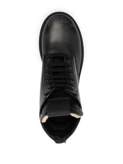 Shop Golden Goose Leather Lace-up Boots In Black