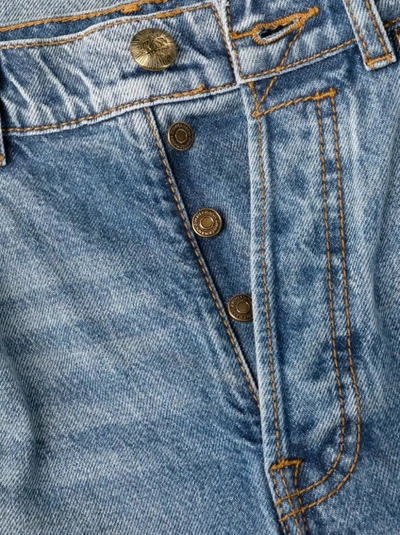 Shop Zimmermann High-rise Wide-leg Denim Jeans In Grey