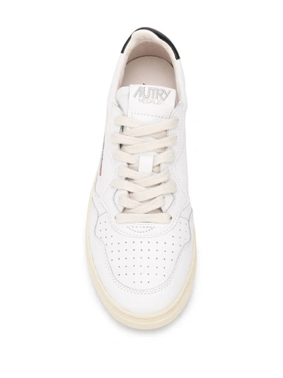 Shop Autry Multicolour Medalist Low-top Sneakers In White