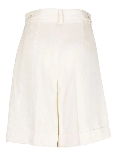 Shop Lorena Antoniazzi High-waisted Shorts In White