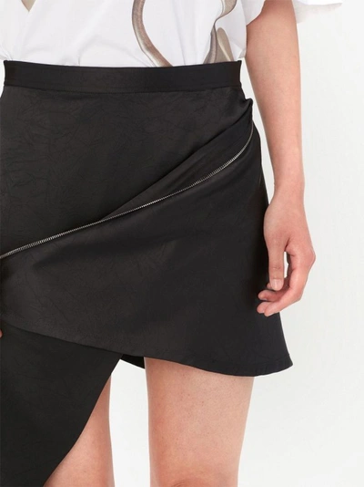 Shop Jw Anderson Zip-detail Mini Skirt In Black