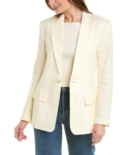 Shop A.l.c A. L.c. Arlo Linen Jacket In White