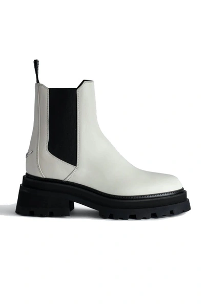 Shop Zadig & Voltaire Ride Ankle Leather Boots In Black