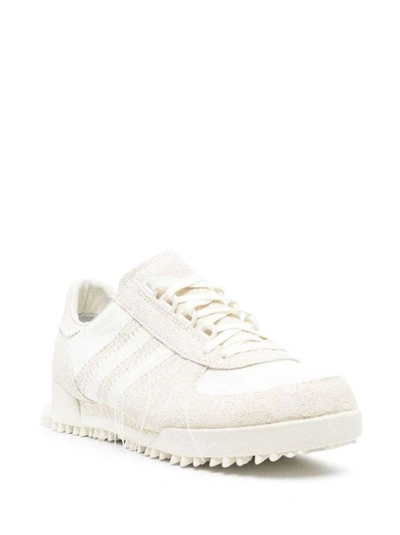 Shop Y-3 Suede Low-top Sneakers In White