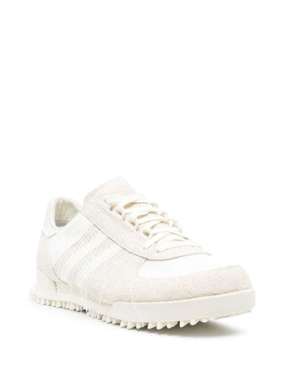 Y-3 Suede Low-top Sneakers In White