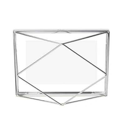 Shop Umbra Prisma Picture Frame, 4x6 Photo Display For Desk Or Wall, Chrome