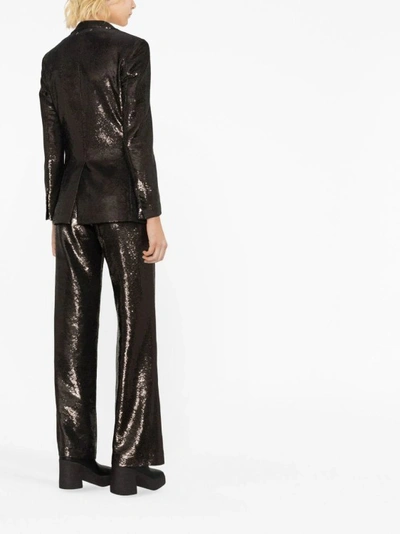 Golden Goose Sequin Embellished Single-breasted Blazer In Black
