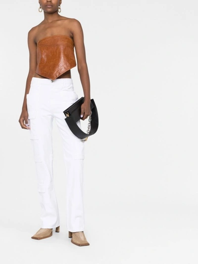 Isabel Marant Vokayo Mid-rise Straight-leg Cargo Pants In White
