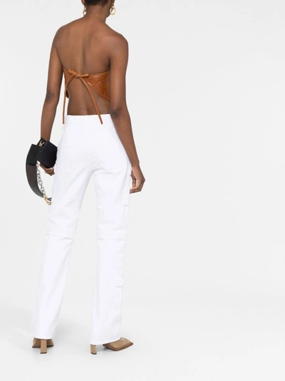 Isabel Marant Vokayo Mid-rise Straight-leg Cargo Pants In White