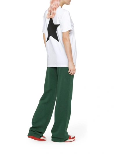 Shop Golden Goose Star-print Short-sleeved White/black T-shirt