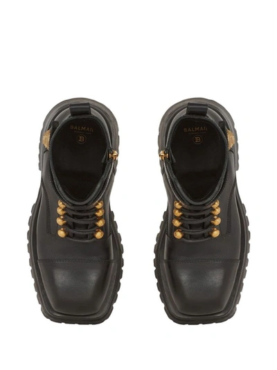 Balmain Ranger Army Boots In Black