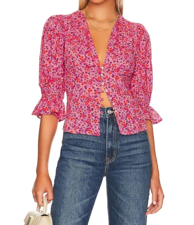 Shop Free People I Found You Printed Top In Pink