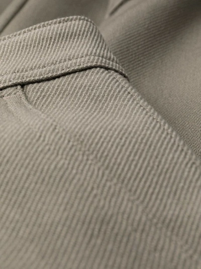 Shop Ami Alexandre Mattiussi Wide-leg Flared Trousers In Grey