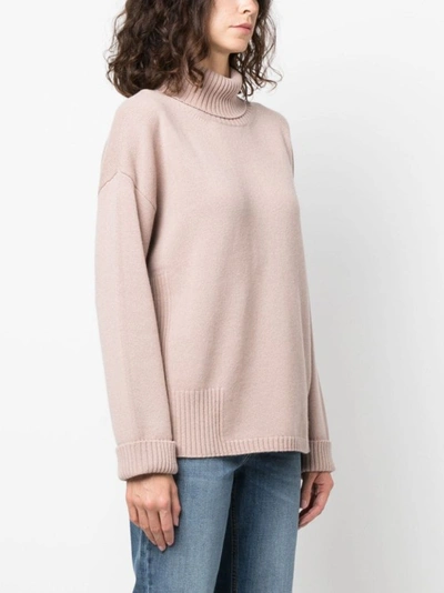 Lorena Antoniazzi Roll-neck Knitted Jumper In Neutrals