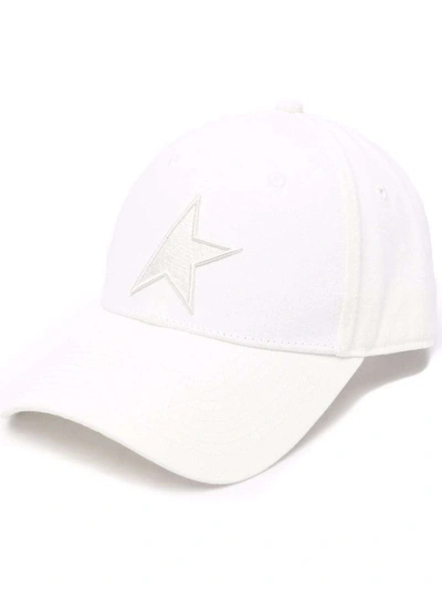 Shop Golden Goose Embroidered-star White Baseball Cap