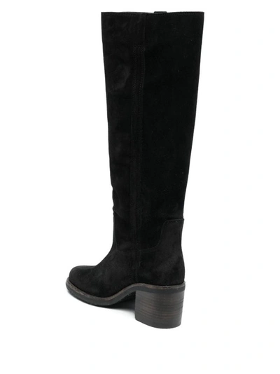 Shop Isabel Marant 55mm Knee-high Suede Boots In Black