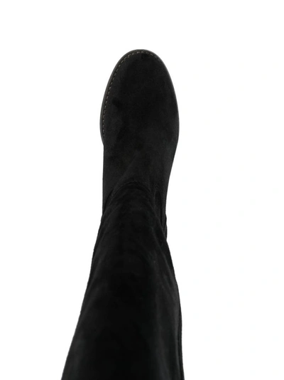 Isabel Marant Seenia Suede Knee-high Boots In Black
