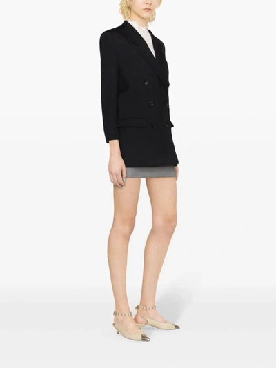 Shop Isabel Marant Robine Double-breasted Cotton Blazer In Black