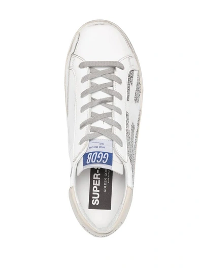 Golden Goose Super-star Flag-motif Low-top Sneakers In White