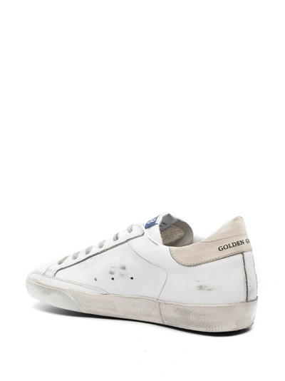 Golden Goose Super-star Flag-motif Low-top Sneakers In White