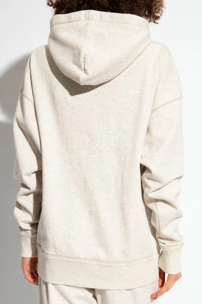 Shop Isabel Marant Étoile Mansel Jersey Hoodie In White