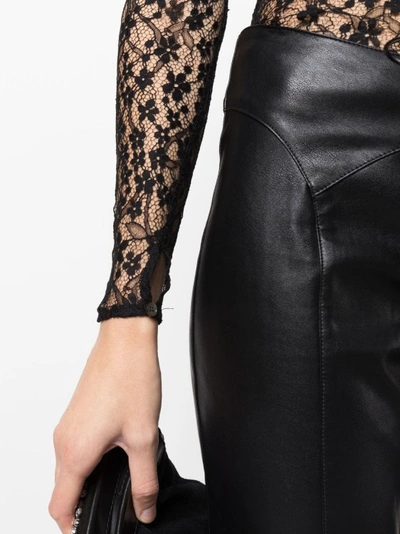 Isabel Marant Long-sleeved Lace Top In Grey