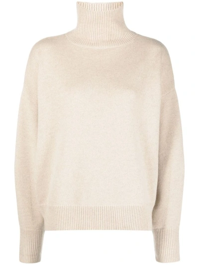 Isabel Marant Aspen Roll-neck Jumper In Neutrals