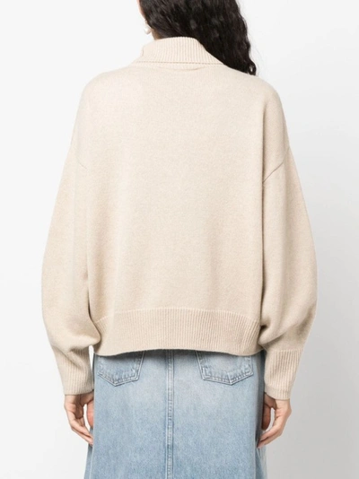 Isabel Marant Aspen Roll-neck Jumper In Neutrals