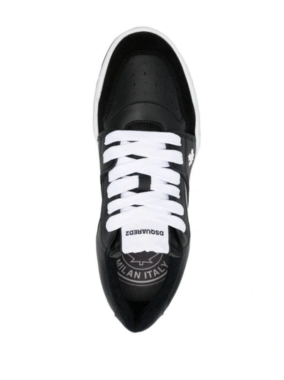 Shop Dsquared2 Spiker Low-top Sneakers In Black