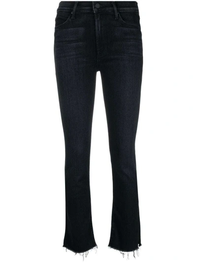 Shop Mother The Stunner Skinny Denim Jeans In Black