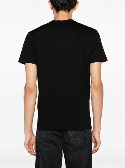 Shop Dsquared2 Logo-print Black Cotton T-shirt