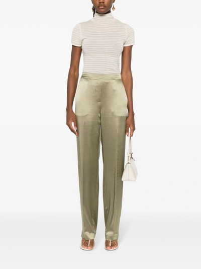 Shop Joseph Tova Silk Trousers In Neutrals