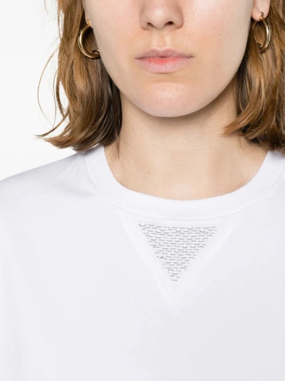 Shop Peserico Punto Luce-detail Cotton T-shirt In White