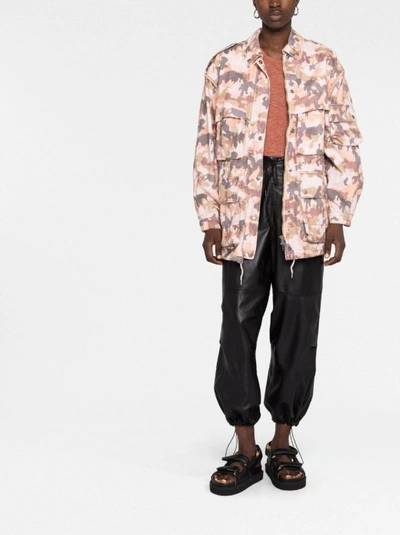 Isabel Marant Elize Camouflage-print Cotton-twill Jacket In Neutrals