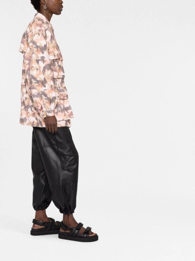 Isabel Marant Elize Camouflage-print Cotton-twill Jacket In Neutrals