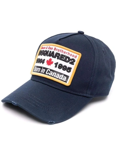 Shop Dsquared2 Logo-patch Baseball Cap In Black