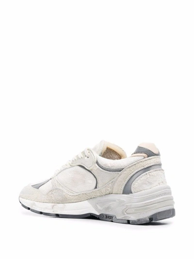 Shop Golden Goose Panelled Leather Sneakers In White
