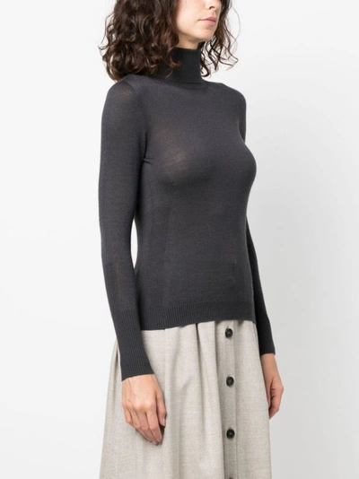 Shop Lorena Antoniazzi Crystal-embellished Star-logo Knitwear Jumper In Black