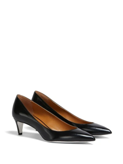 Shop Marni Contrasting Outsole Mid-heel Pumps In Black